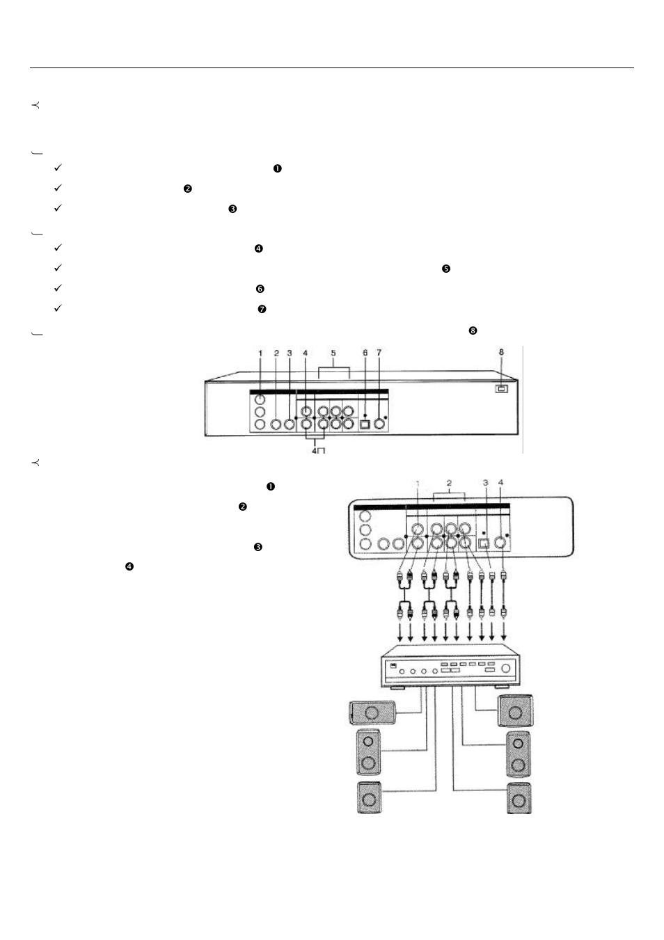 Rear panel and connections | Sampo DVE-560 User Manual | Page 13 / 31