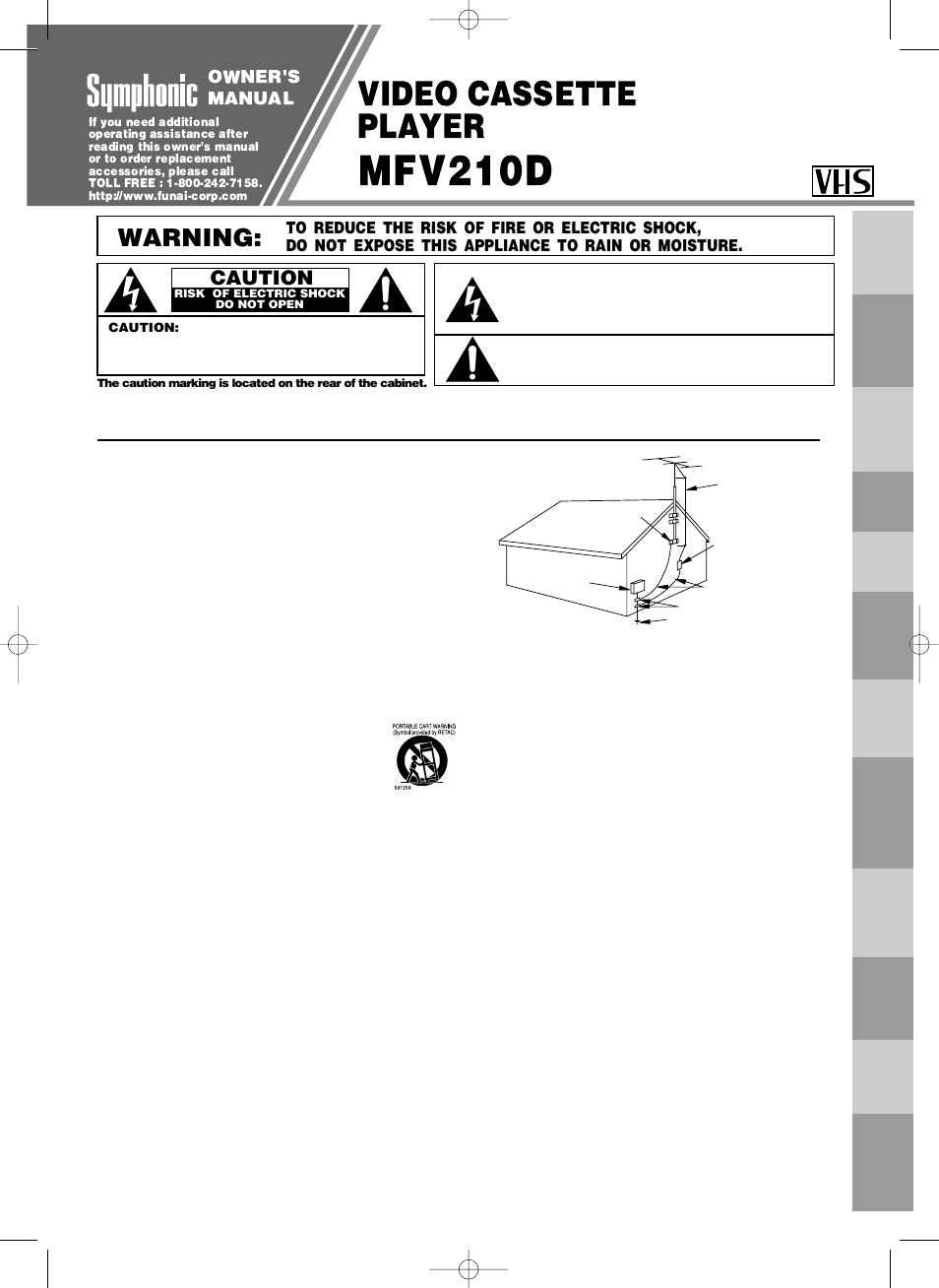 Symphonic MFV210D User Manual | 8 pages