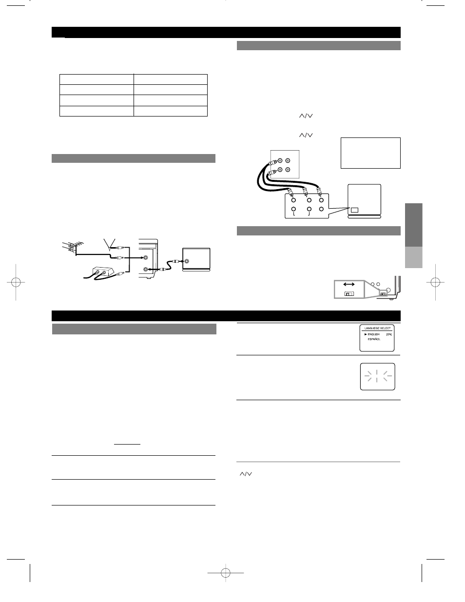 Preparation for use, Setup | Symphonic SL240C User Manual | Page 3 / 8