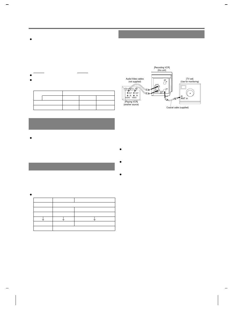 Recording function, Viewing and recording the same program, Otr(one touch recording) | Copying a video tape | Symphonic VR-501 User Manual | Page 10 / 16