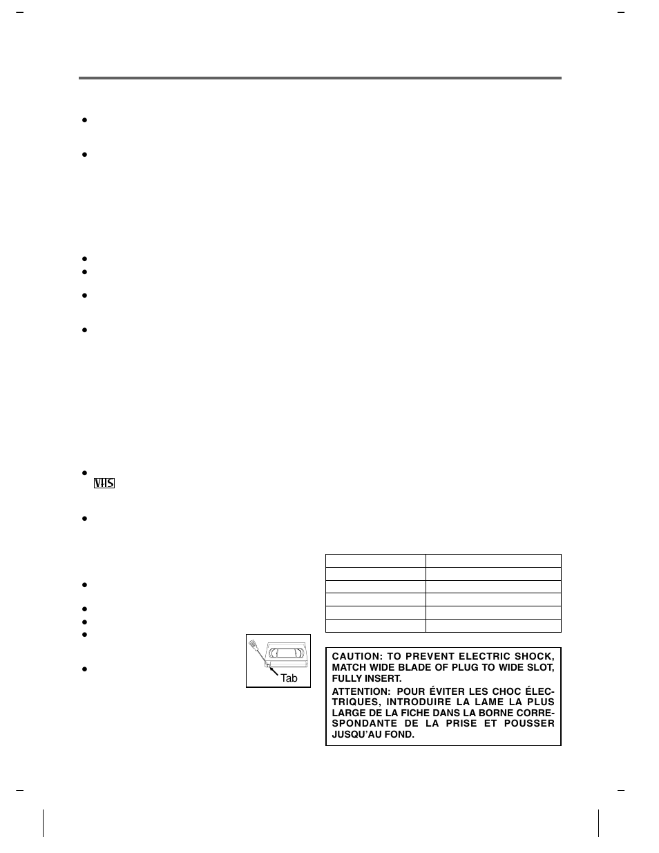 Precautions, Install location, Avoid the hazards of electrical shock and fire | Moisture condensation warning, Video cassette tape, Remote control, Fcc warning, Important copyright information, Serial number | Symphonic VR-501 User Manual | Page 3 / 16