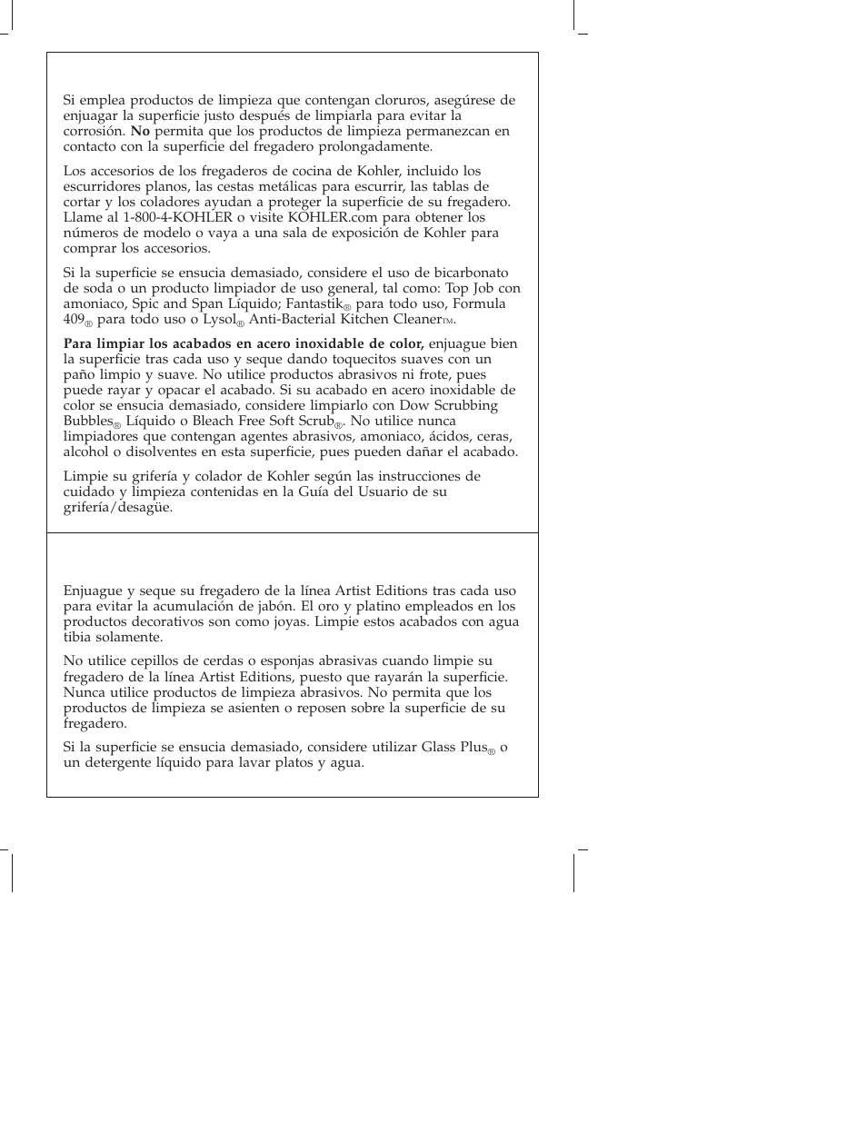 Artist editions | Kohler Stainless Steel Kitchen Sinks K-3171 User Manual | Page 10 / 16