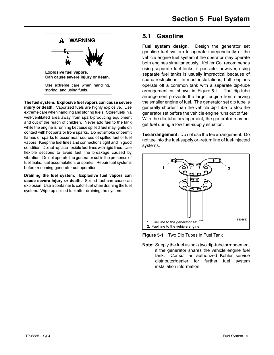 1 gasoline | Kohler 13ERG User Manual | Page 19 / 52