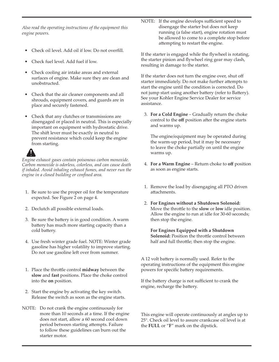Kohler Courage SV720 User Manual | Page 6 / 20