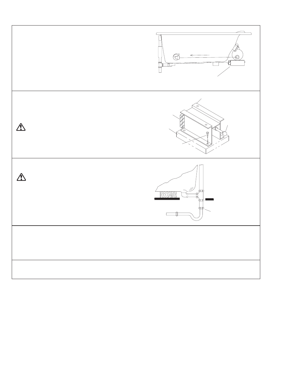 Height adjustment, Secure whirlpool, Install plumbing | Kohler Builder Portfoilio Whirlpool baths K-1215-AC User Manual | Page 16 / 28