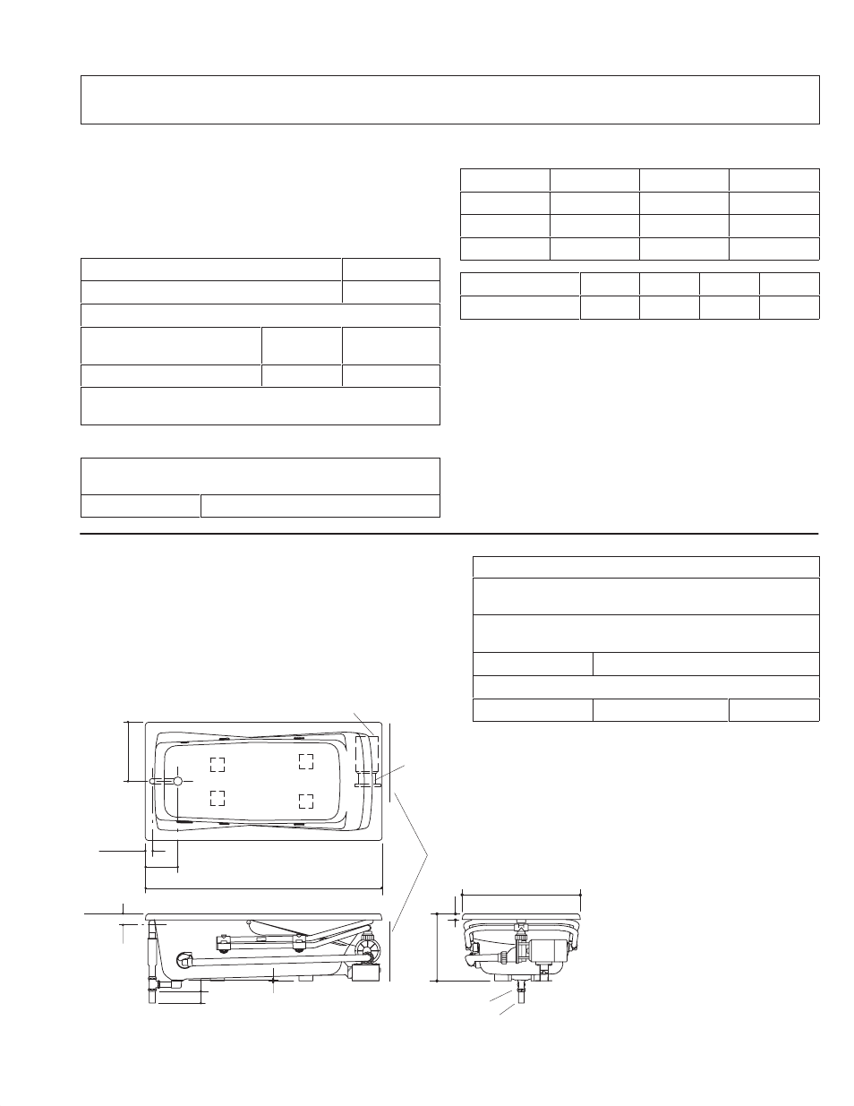 Roughing in k-1200-ac, k-1201-ac, Ordering information, Required electrical service | Product information, Installation notes, Rough-in | Kohler Builder Portfoilio Whirlpool baths K-1215-AC User Manual | Page 5 / 28