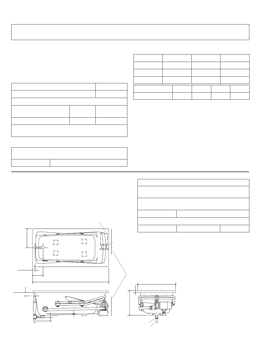 Roughing in k-1205-ac, k-1206-ac, Ordering information, Required electrical service | Product information, Installation notes, Rough-in | Kohler Builder Portfoilio Whirlpool baths K-1215-AC User Manual | Page 6 / 28