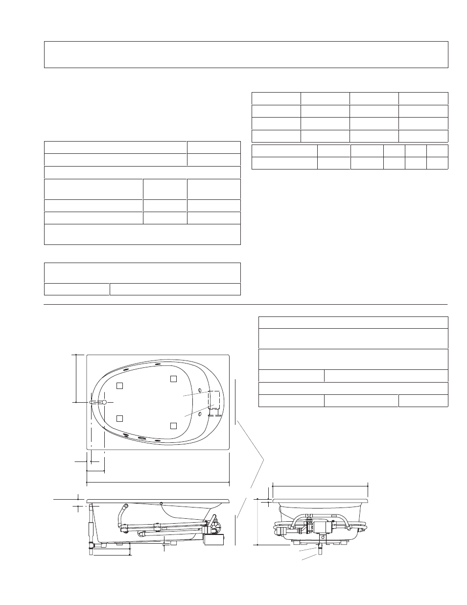 Roughing in k-1220-ac, k-1221-ac, Ordering information, Required electrical service | Product information, Installation notes, Rough-in | Kohler Builder Portfoilio Whirlpool baths K-1215-AC User Manual | Page 9 / 28