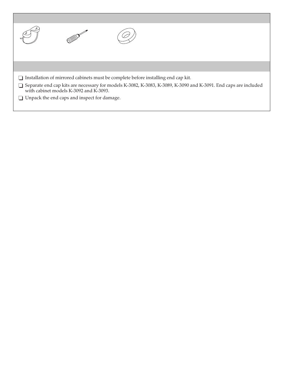Recommended tools and materials, Before you begin | Kohler Purist K-3094 User Manual | Page 2 / 8