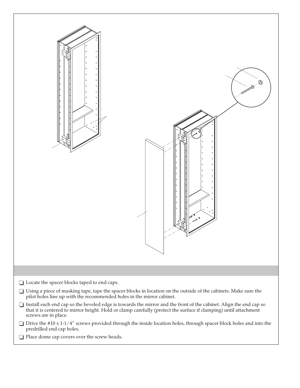 Install the end caps | Kohler Purist K-3094 User Manual | Page 3 / 8