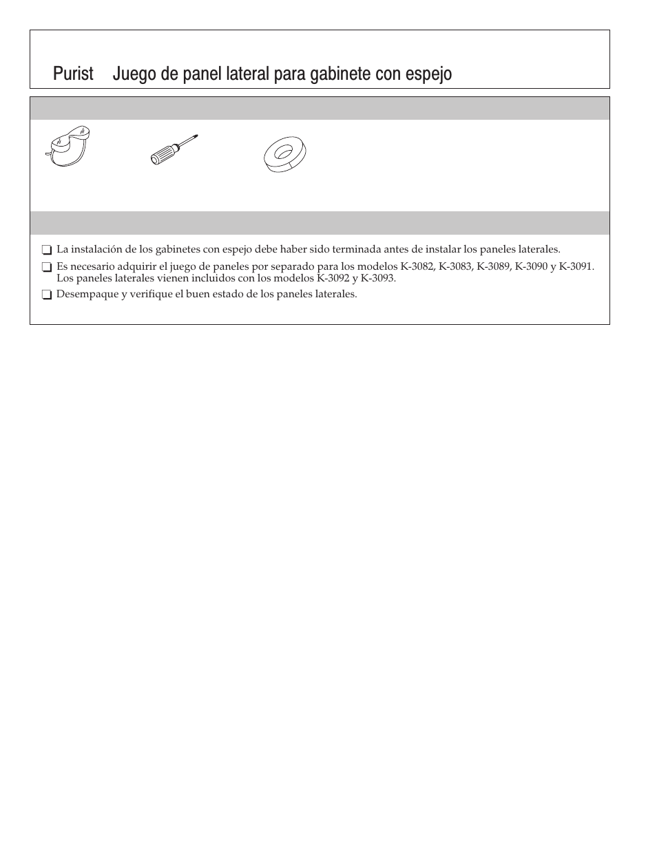 Guía de instalación | Kohler Purist K-3094 User Manual | Page 4 / 8