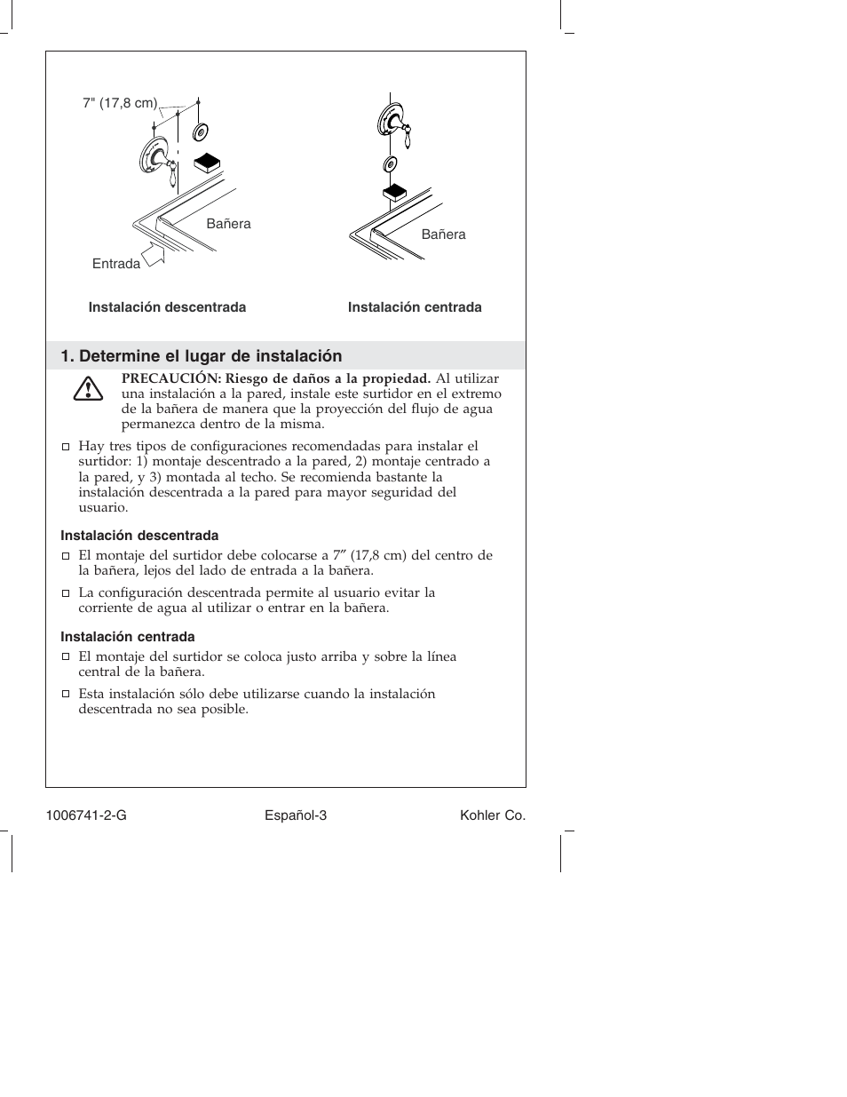 Kohler Wall/Ceiling Mount Faucet K-922/K-923 User Manual | Page 26 / 36