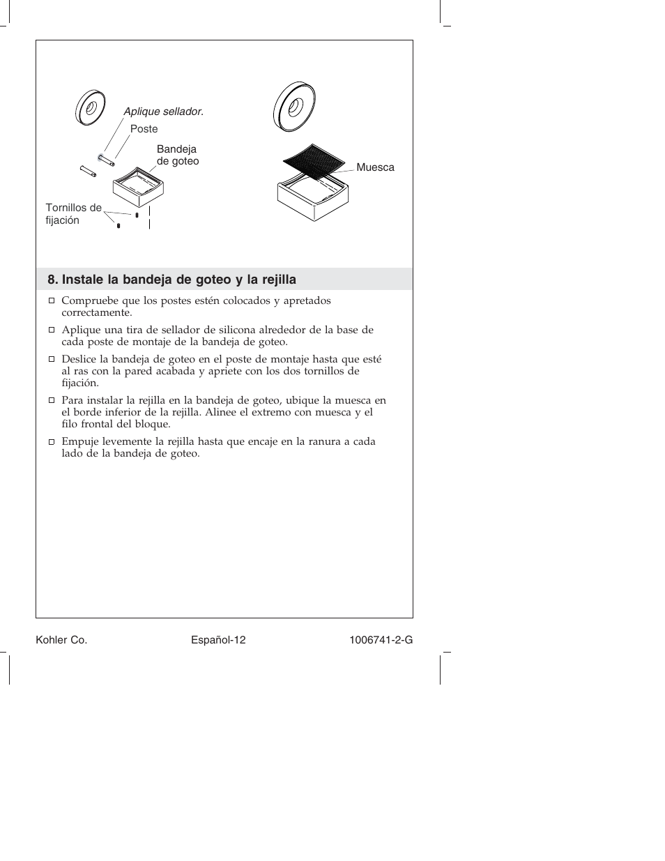 Kohler Wall/Ceiling Mount Faucet K-922/K-923 User Manual | Page 35 / 36