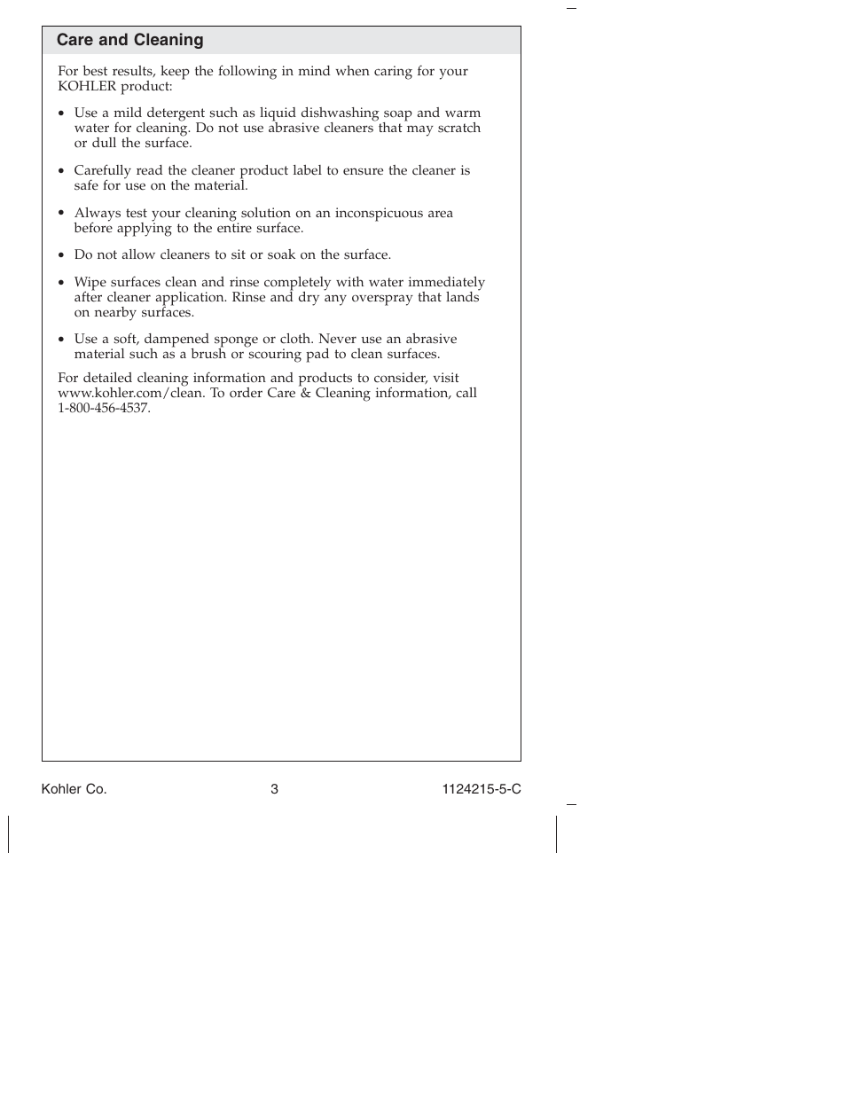 Kohler Touchless bathroom Sink Faucet K-13469 User Manual | Page 3 / 36