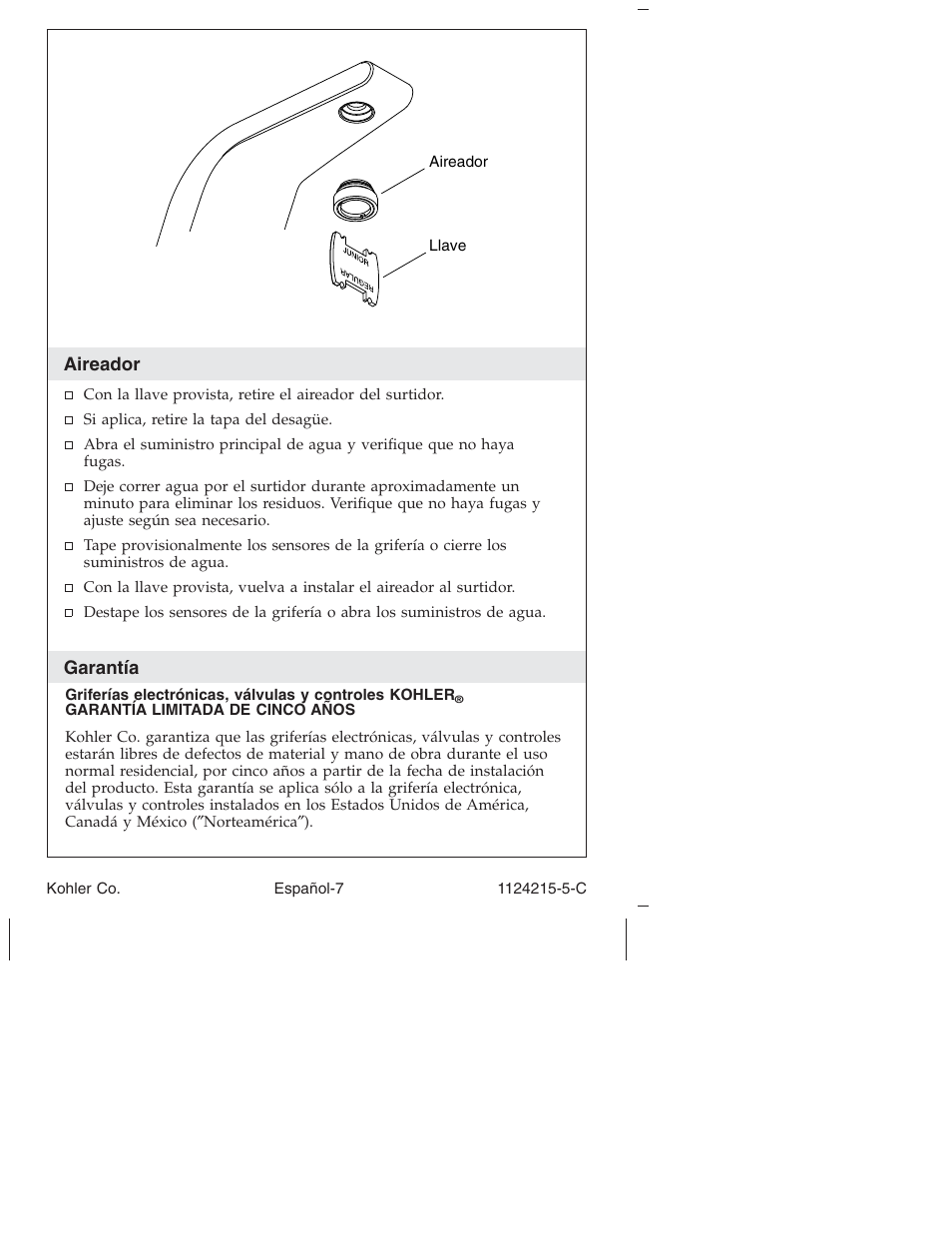 Kohler Touchless bathroom Sink Faucet K-13469 User Manual | Page 31 / 36