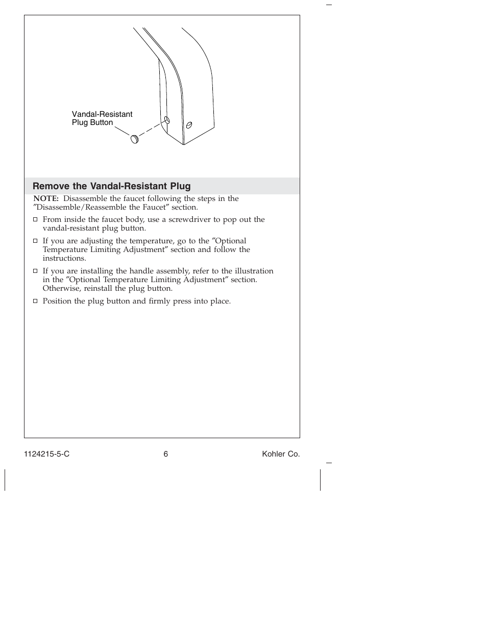Kohler Touchless bathroom Sink Faucet K-13469 User Manual | Page 6 / 36