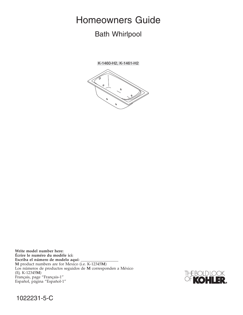 Kohler K-1461 User Manual | 40 pages