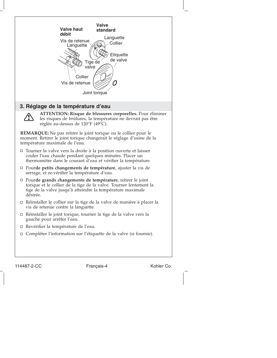 Kohler Single-Control Bath and Shower Trim KT6908 User Manual | Page 10 / 20