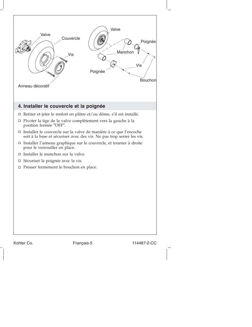 Kohler Single-Control Bath and Shower Trim KT6908 User Manual | Page 11 / 20