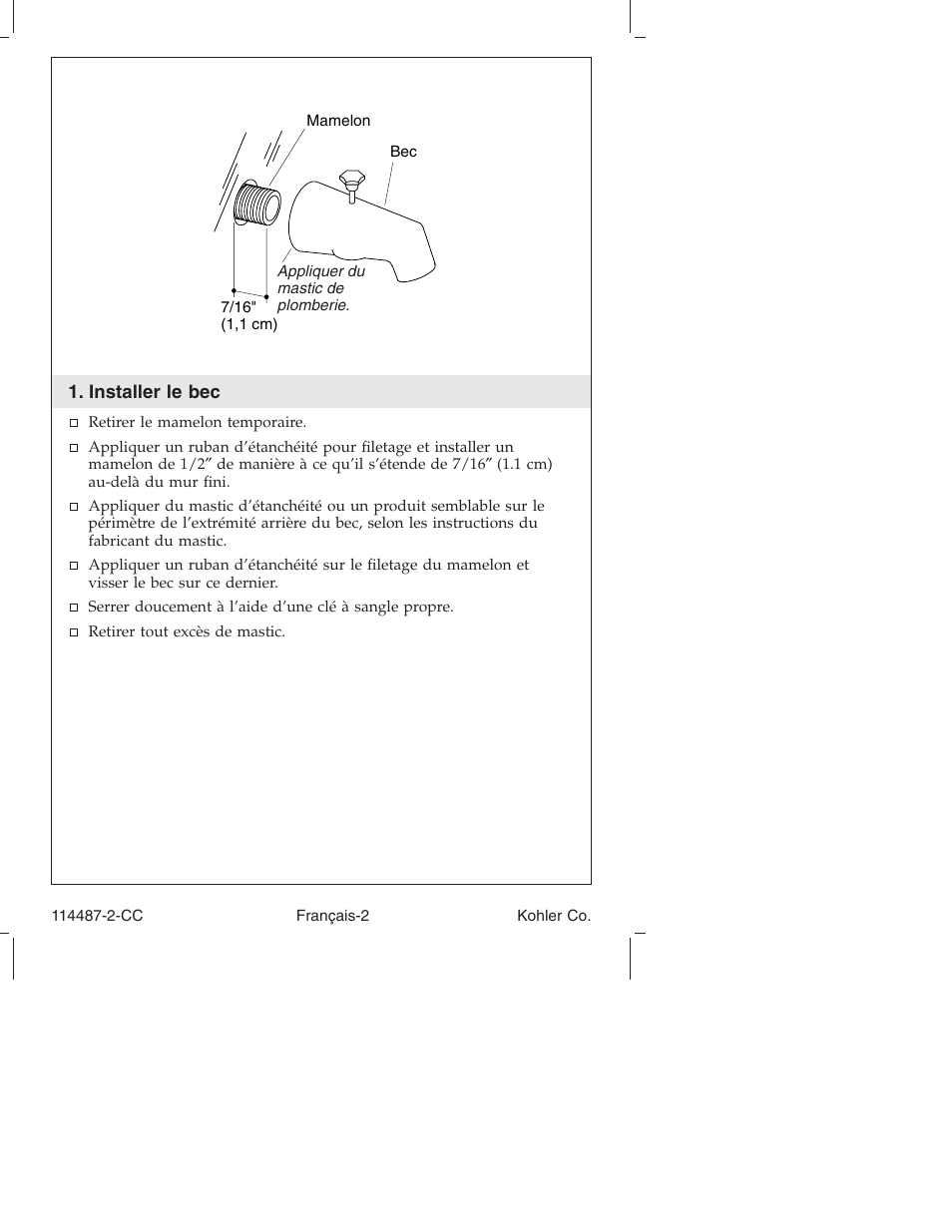 Kohler Single-Control Bath and Shower Trim KT6908 User Manual | Page 8 / 20