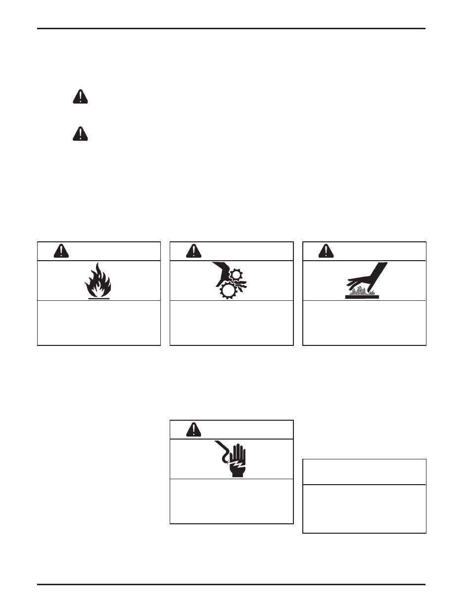 Warning, Caution | Kohler Courage SV600 User Manual | Page 2 / 16