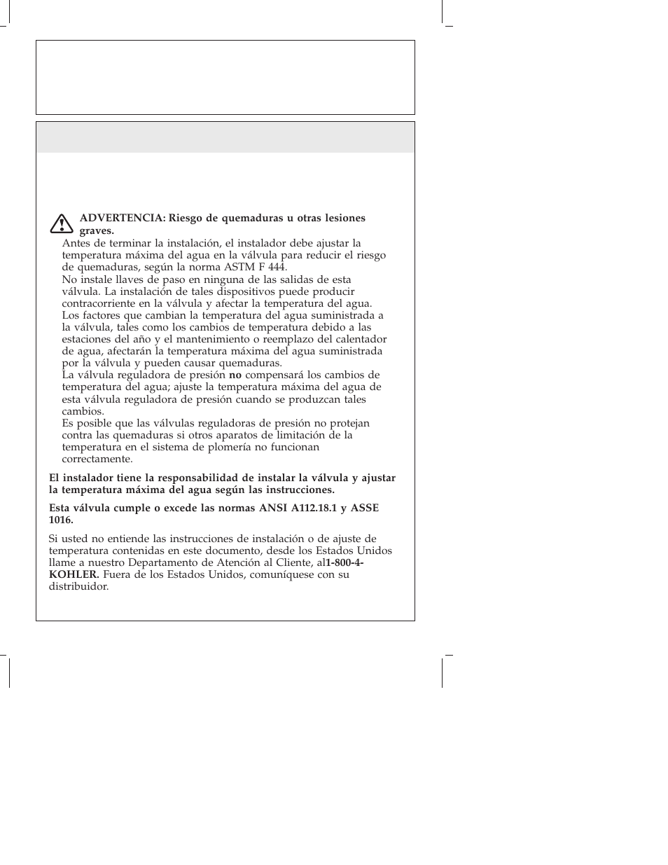 Instrucciones importantes, Guía de instalación, Léalas y guárdelas para el cliente | Kohler Single-Control bath and Shower Trim K-T16116 User Manual | Page 21 / 32