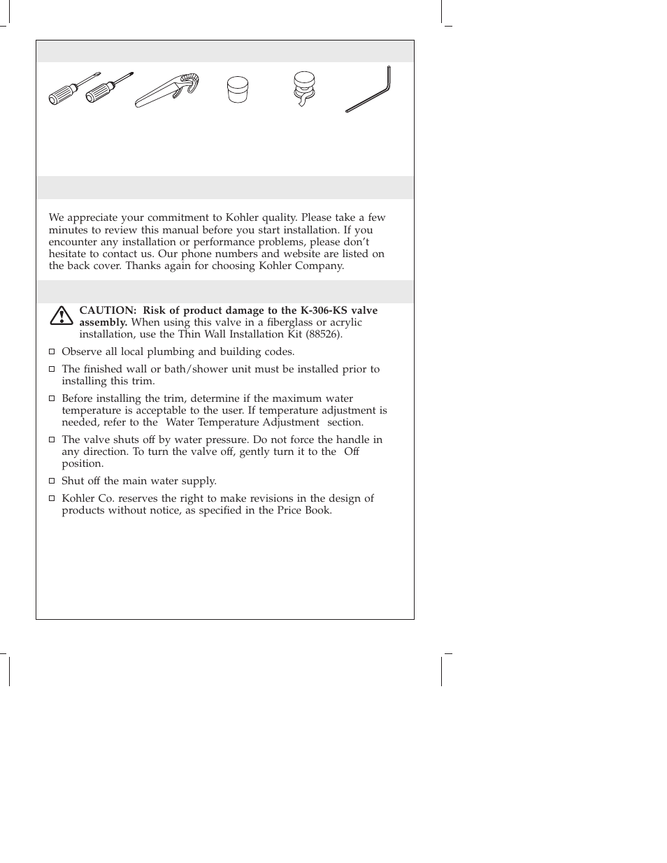 Kohler Single-Control bath and Shower Trim K-T16116 User Manual | Page 3 / 32