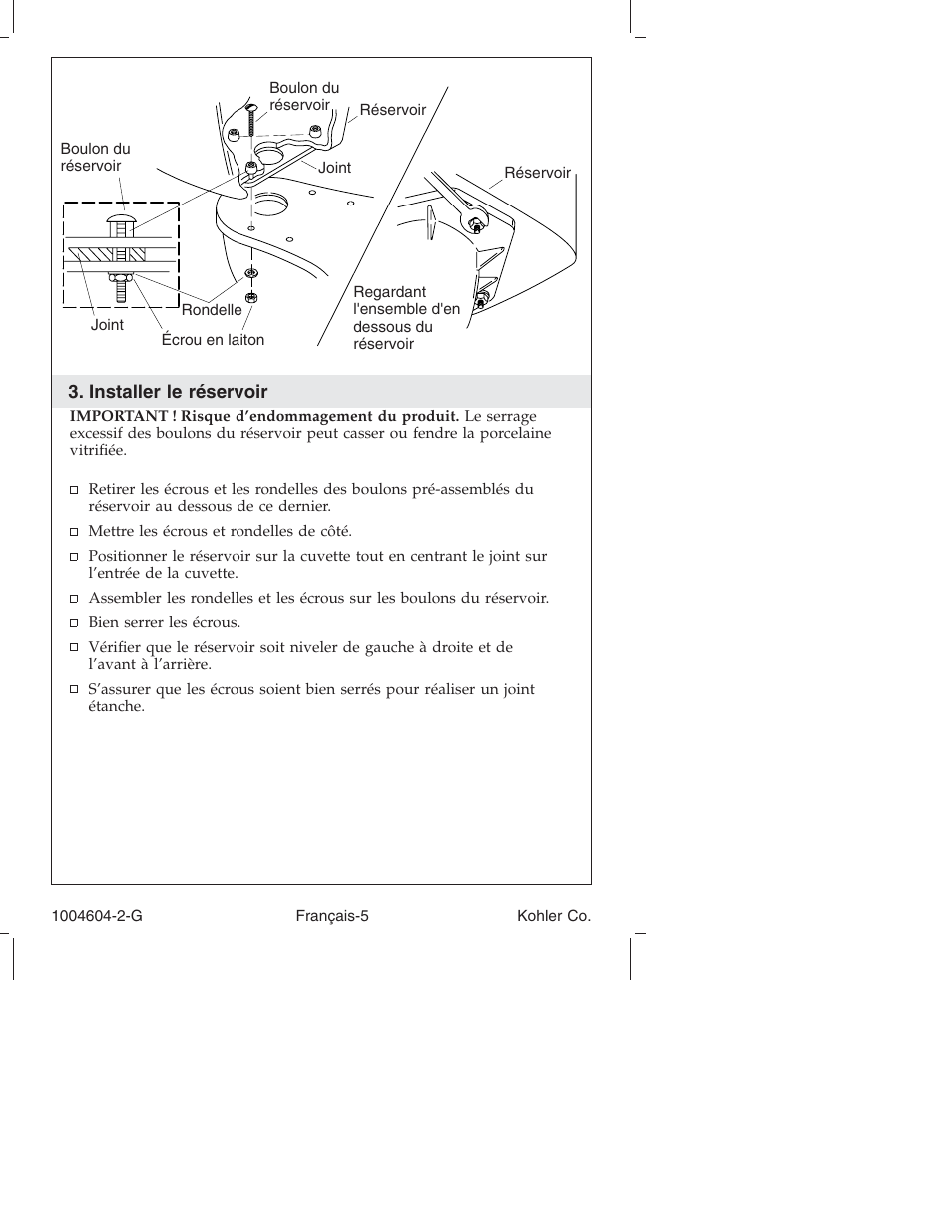 Kohler Close-Coupled Toilet K3428 User Manual | Page 12 / 20