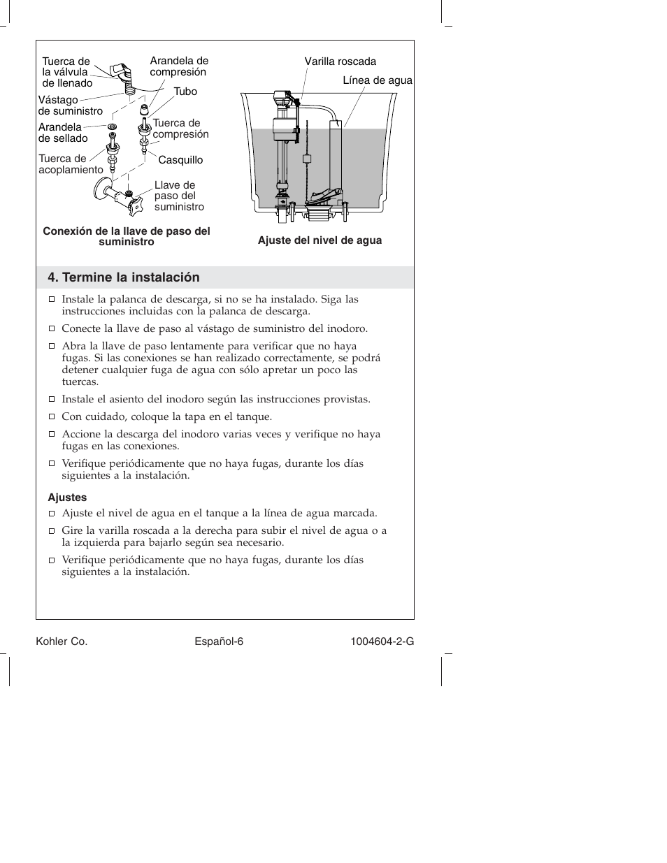 Kohler Close-Coupled Toilet K3428 User Manual | Page 19 / 20
