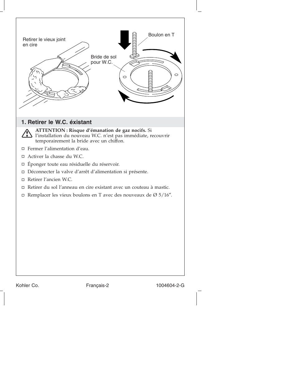 Kohler Close-Coupled Toilet K3428 User Manual | Page 9 / 20