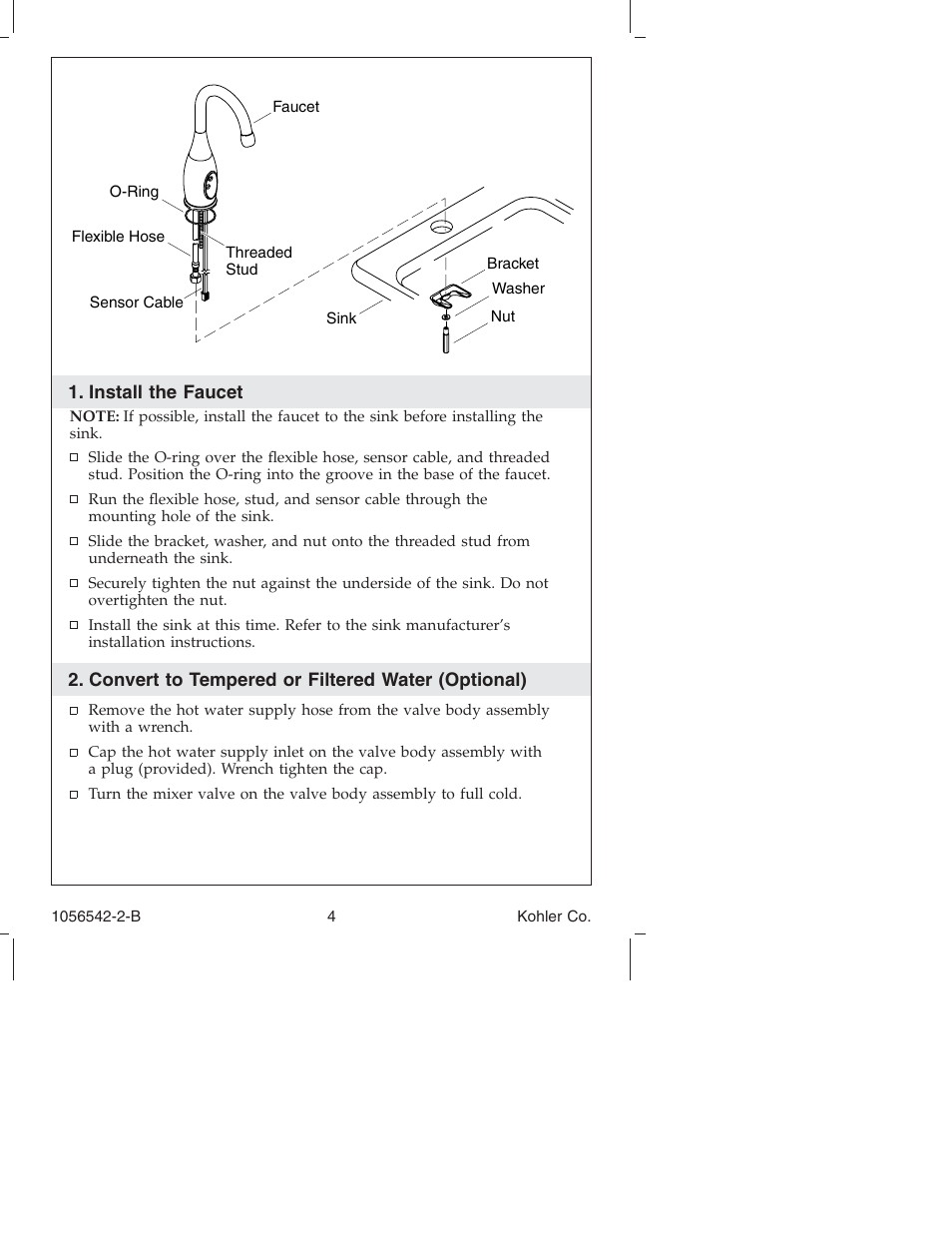 Kohler K-10103 User Manual | Page 4 / 44
