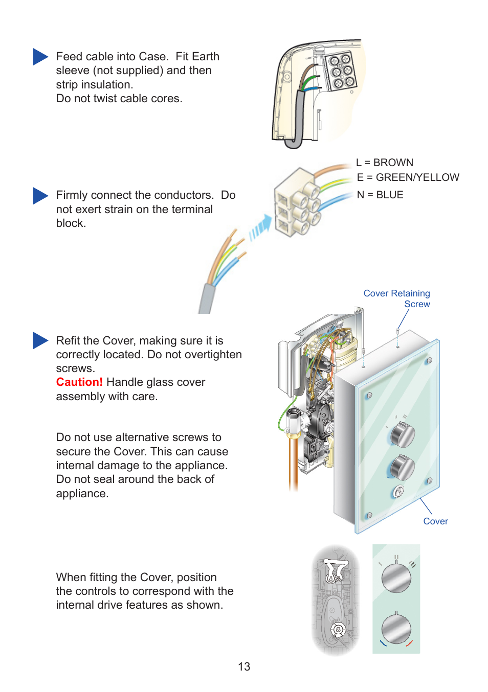 Kohler Thermostatic Electric Shower User Manual | Page 13 / 32