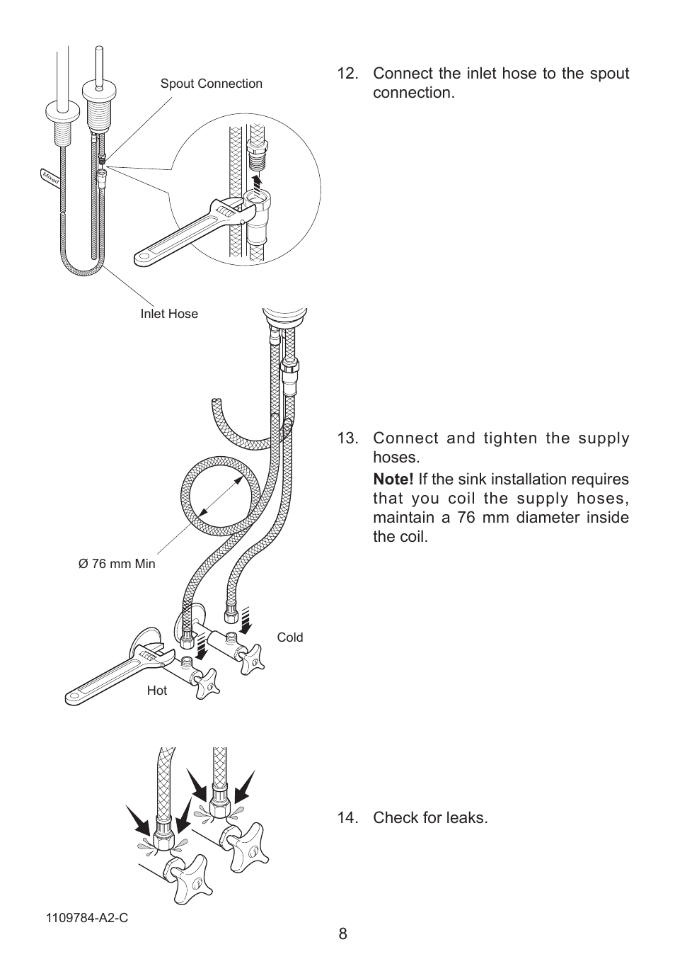 Kohler Karbon Kitchen Sink Tap K-6227A User Manual | Page 8 / 12