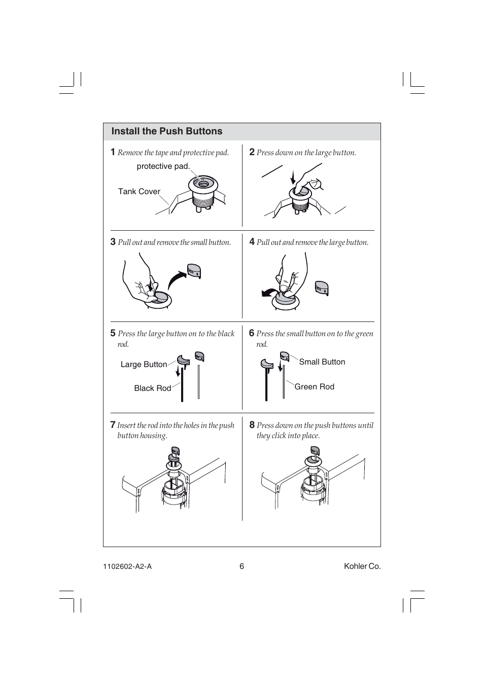 Kohler Dual-Flush Toilet K-3735 User Manual | Page 6 / 8