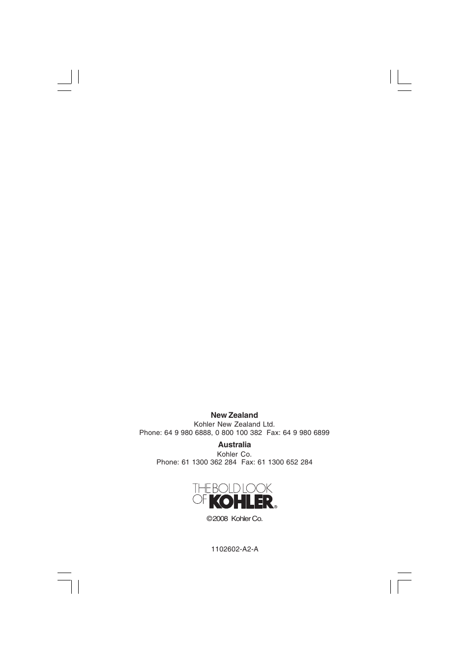 Kohler Dual-Flush Toilet K-3735 User Manual | Page 8 / 8
