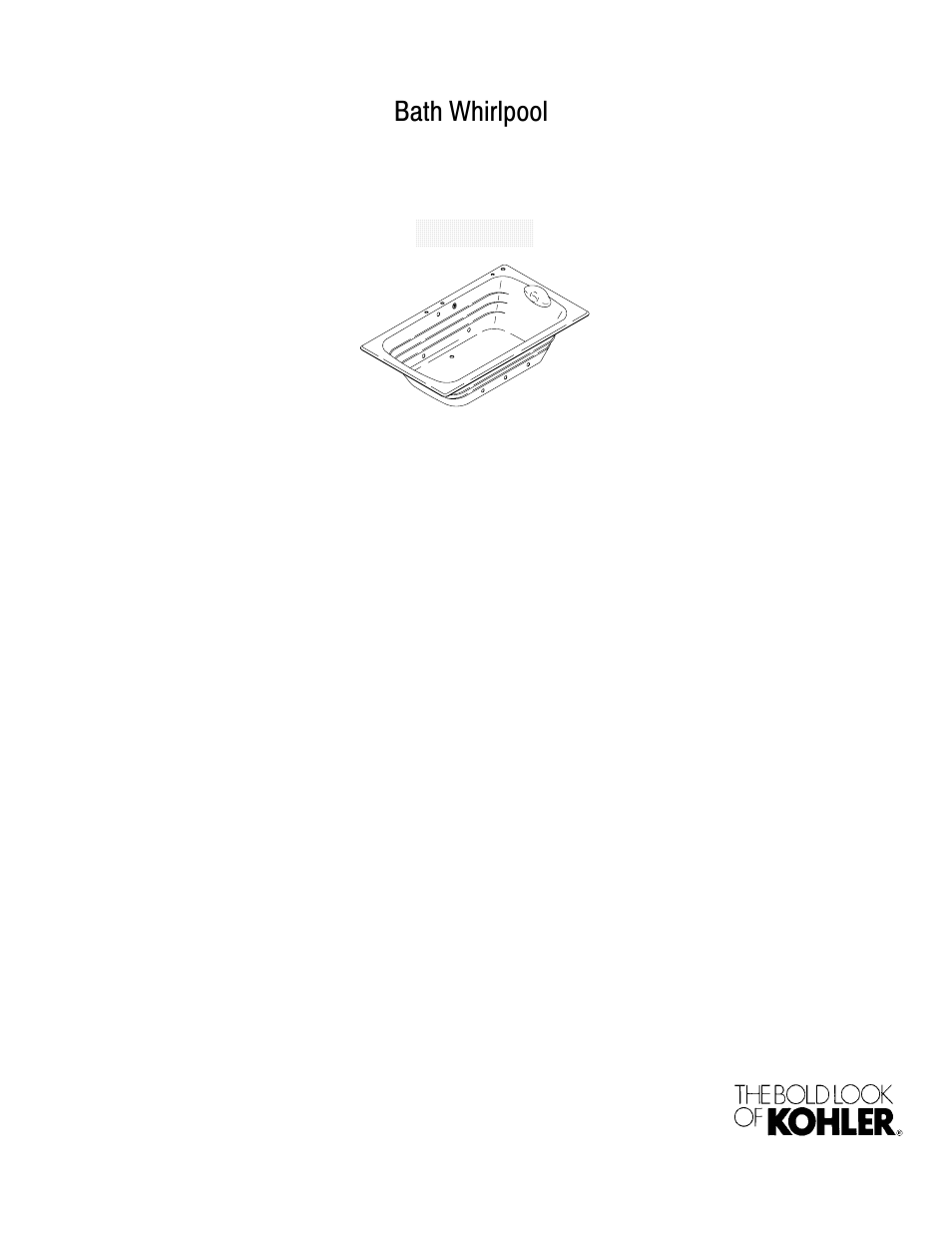 Kohler Bath Whirlpool K-870 User Manual | 20 pages