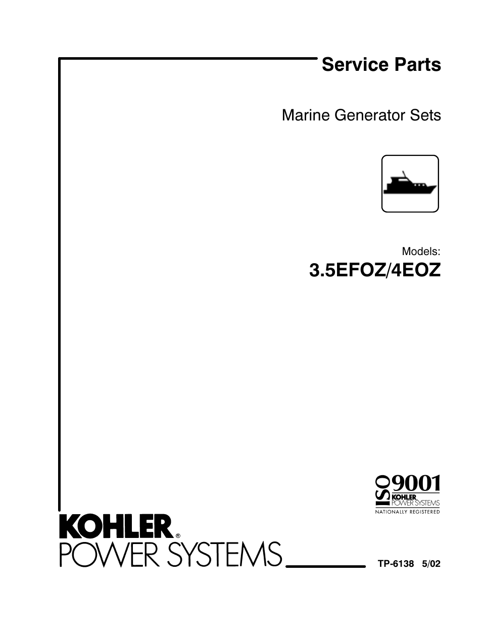 Kohler 4EOZ User Manual | 44 pages
