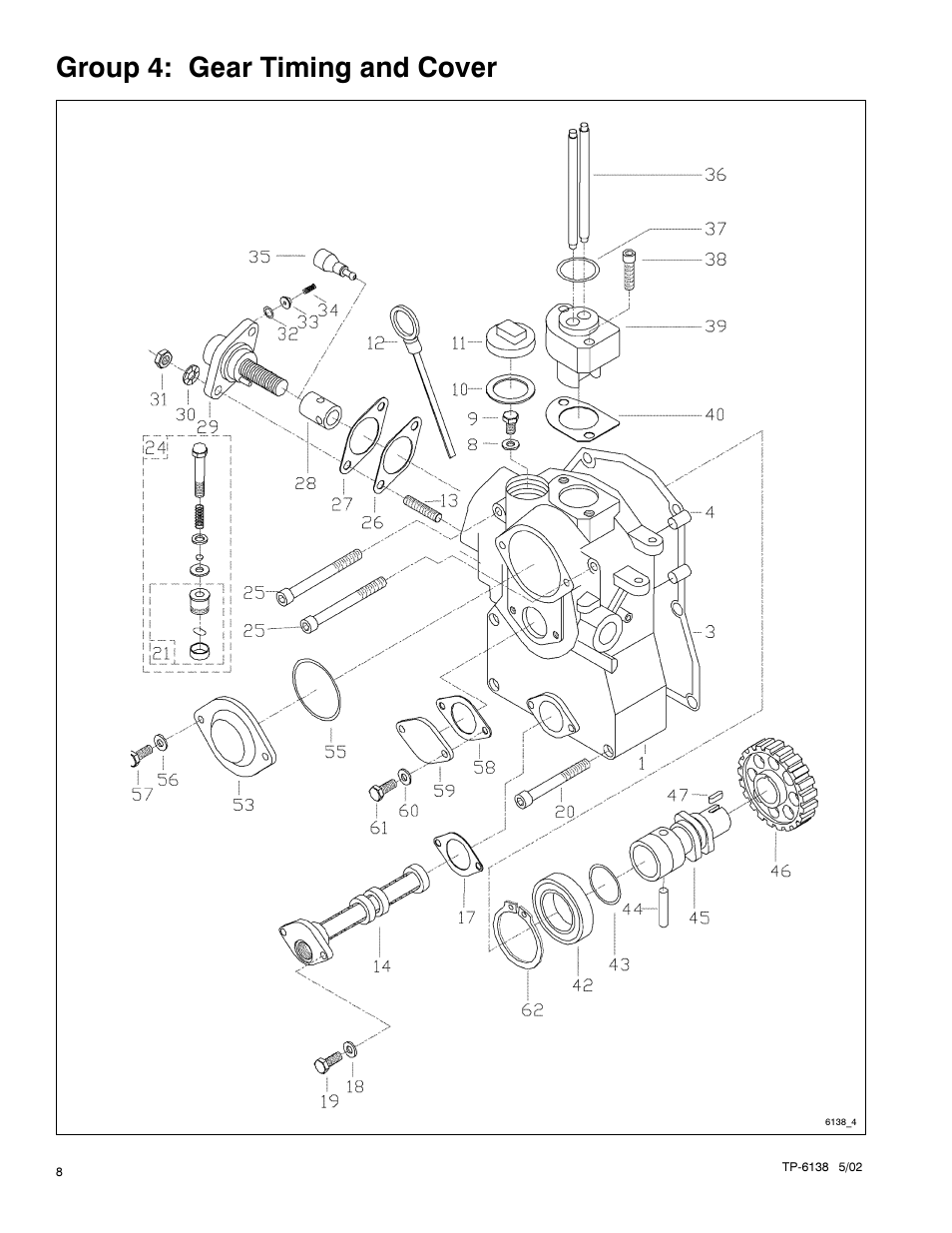 Group 4: gear timing and cover | Kohler 4EOZ User Manual | Page 10 / 44
