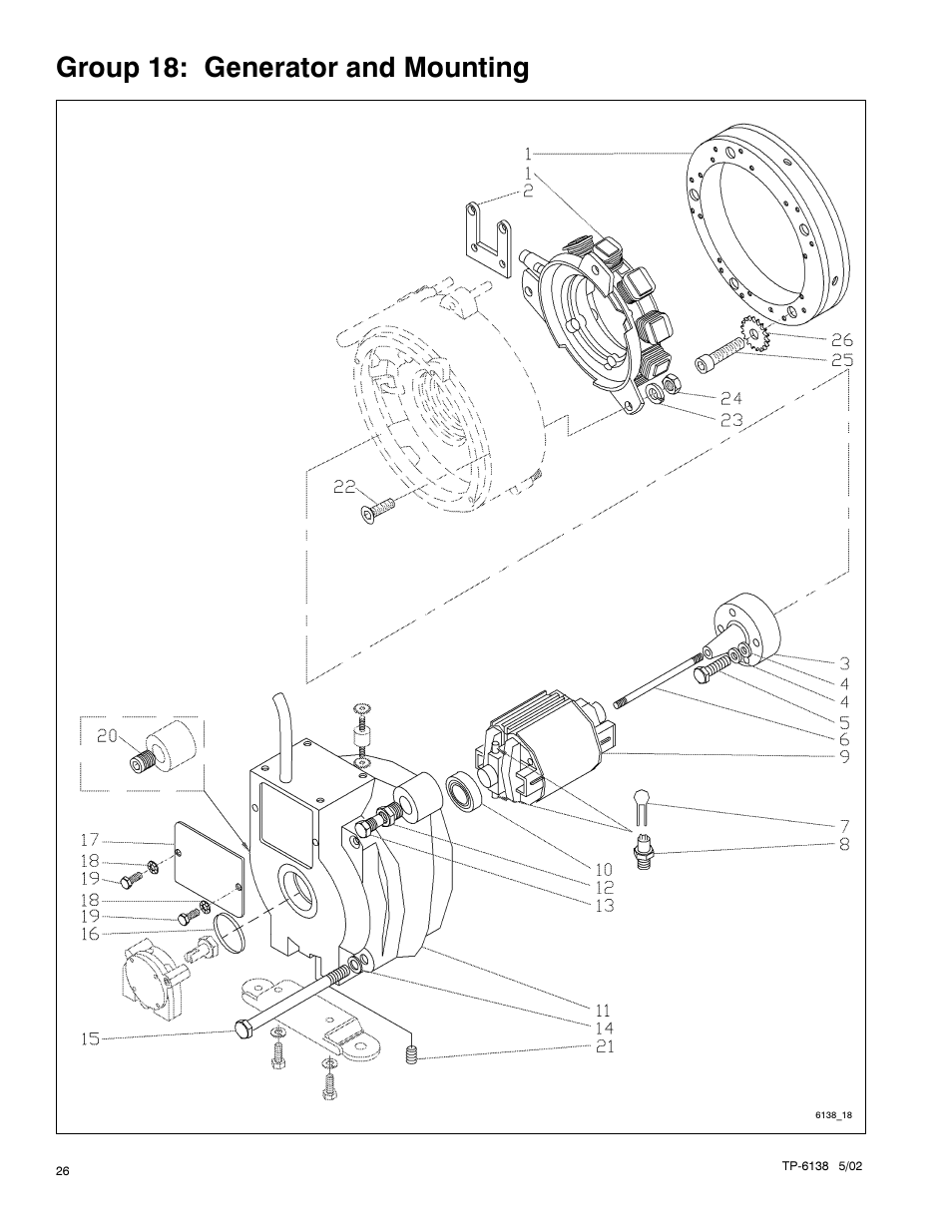 Group 18: generator and mounting | Kohler 4EOZ User Manual | Page 28 / 44