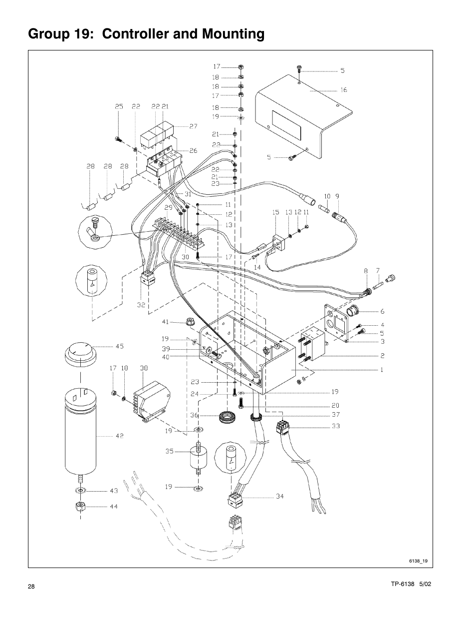 Group 19: controller and mounting | Kohler 4EOZ User Manual | Page 30 / 44