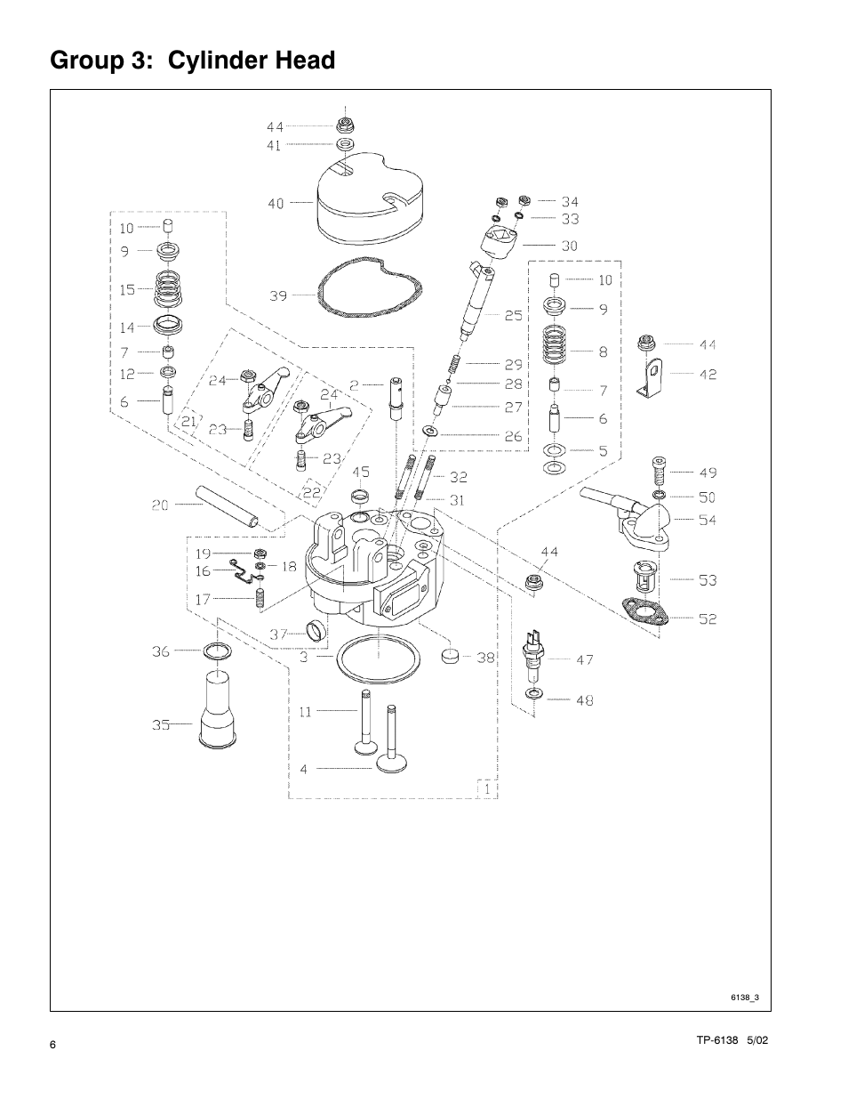 Group 3: cylinder head | Kohler 4EOZ User Manual | Page 8 / 44