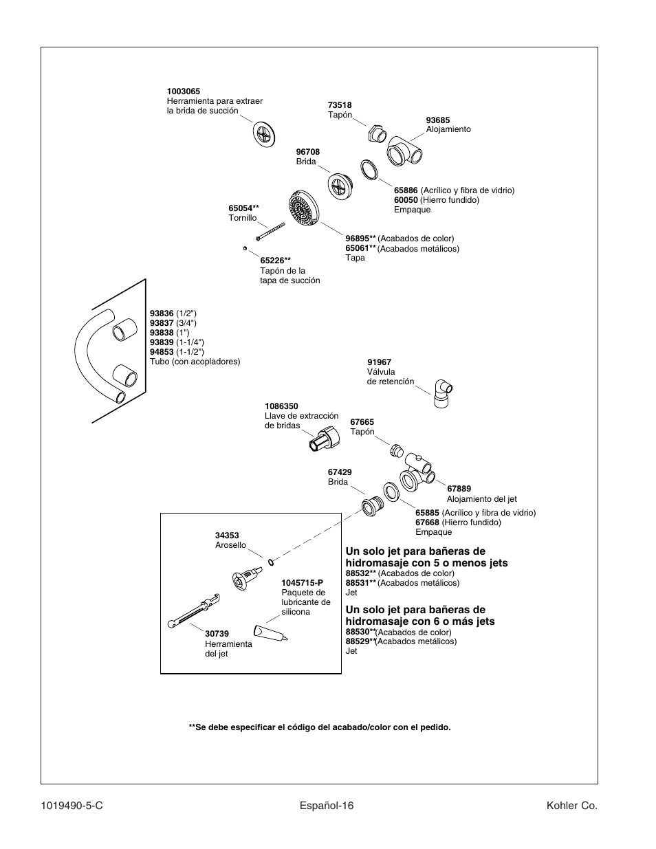 Kohler Bath Whirlpool K-812-N1 User Manual | Page 52 / 56
