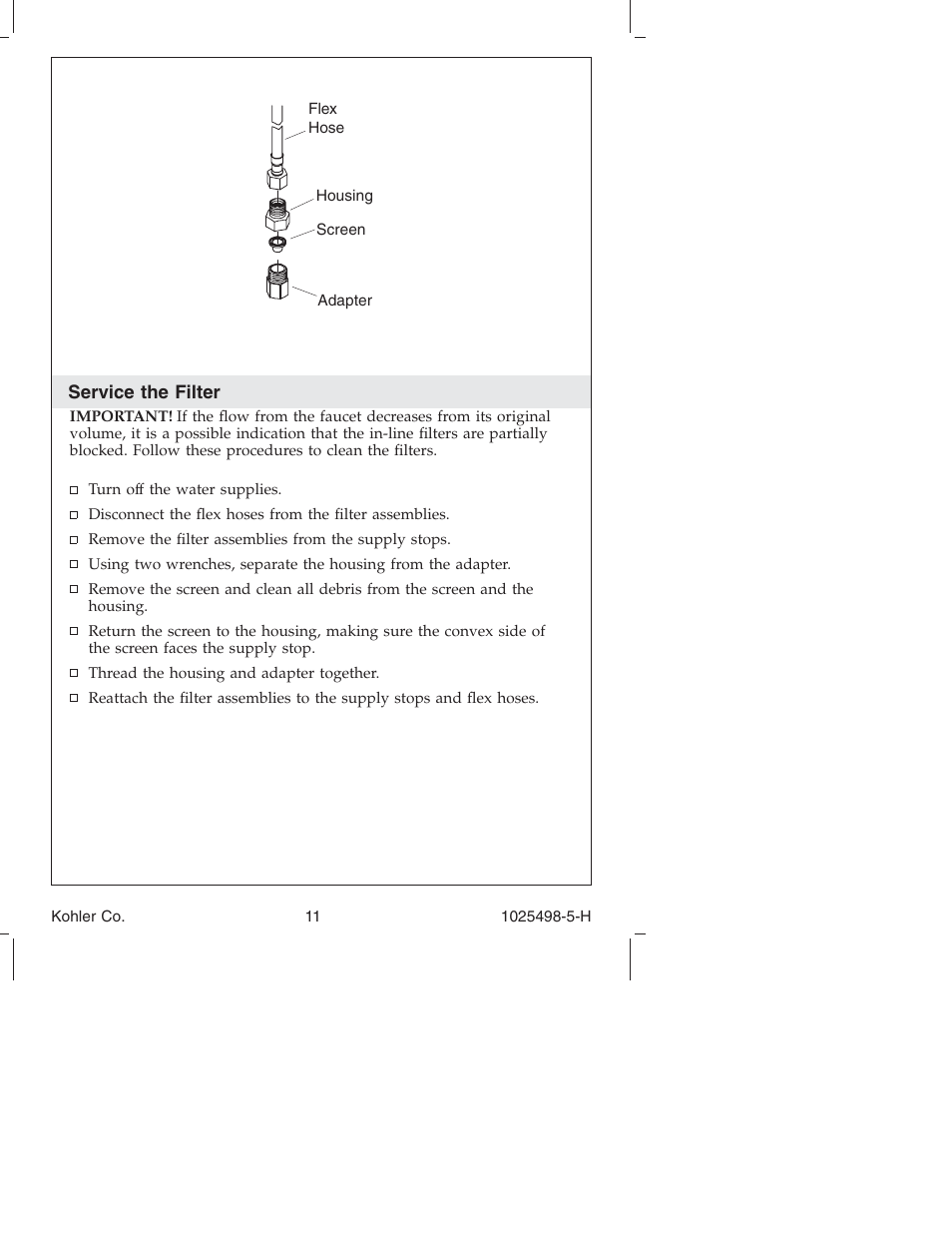 Kohler Electronic Faucet k-10950 User Manual | Page 11 / 76