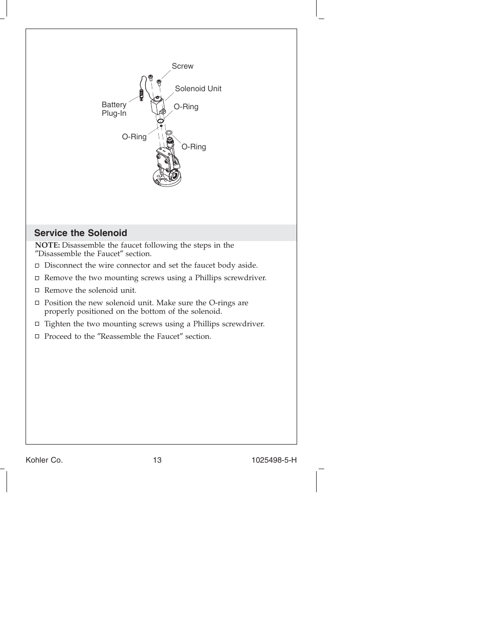 Kohler Electronic Faucet k-10950 User Manual | Page 13 / 76