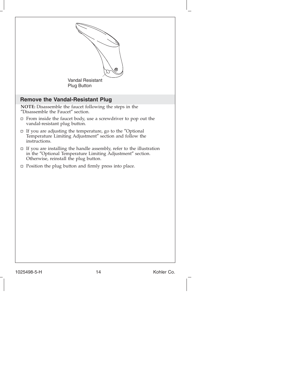 Kohler Electronic Faucet k-10950 User Manual | Page 14 / 76