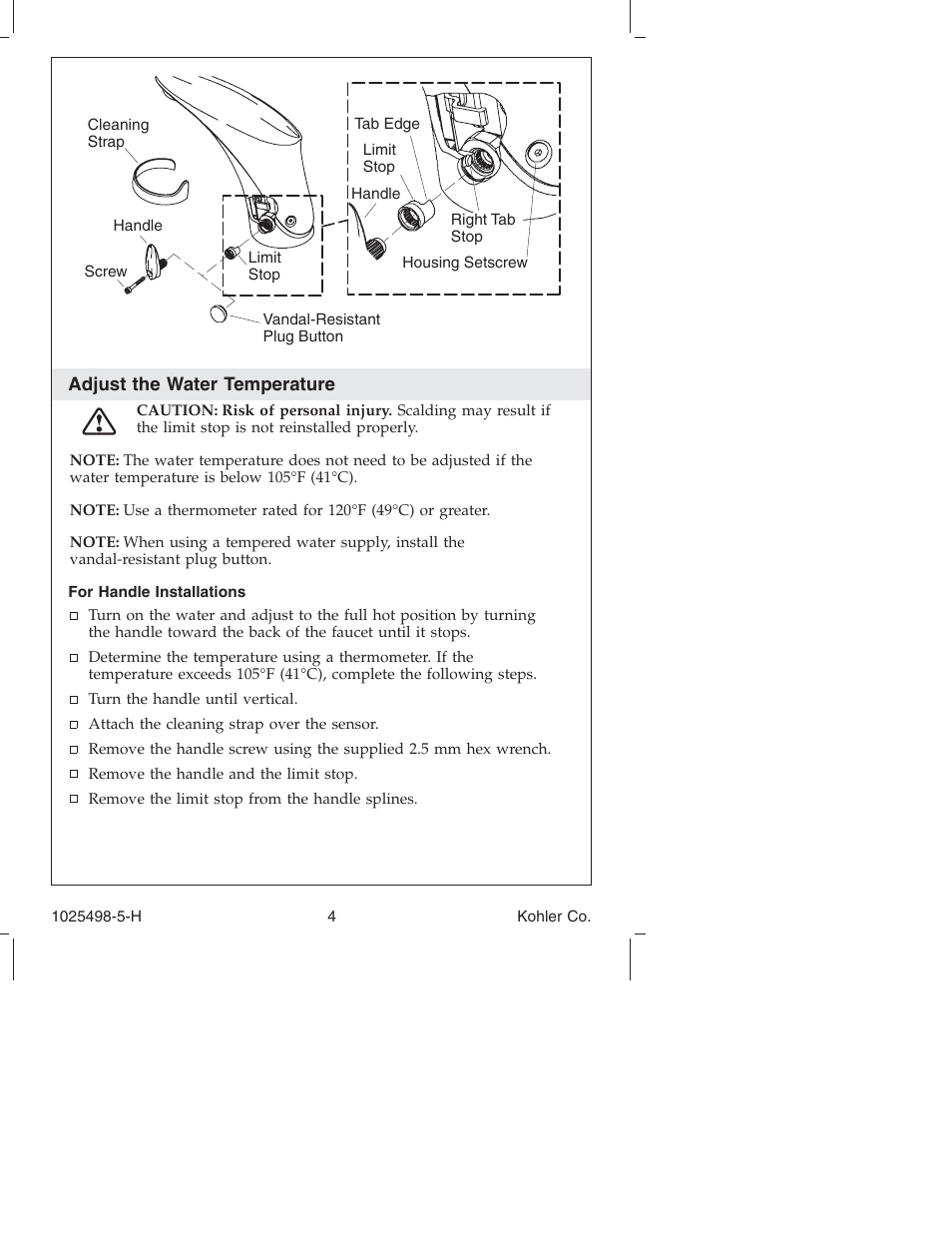 Kohler Electronic Faucet k-10950 User Manual | Page 4 / 76
