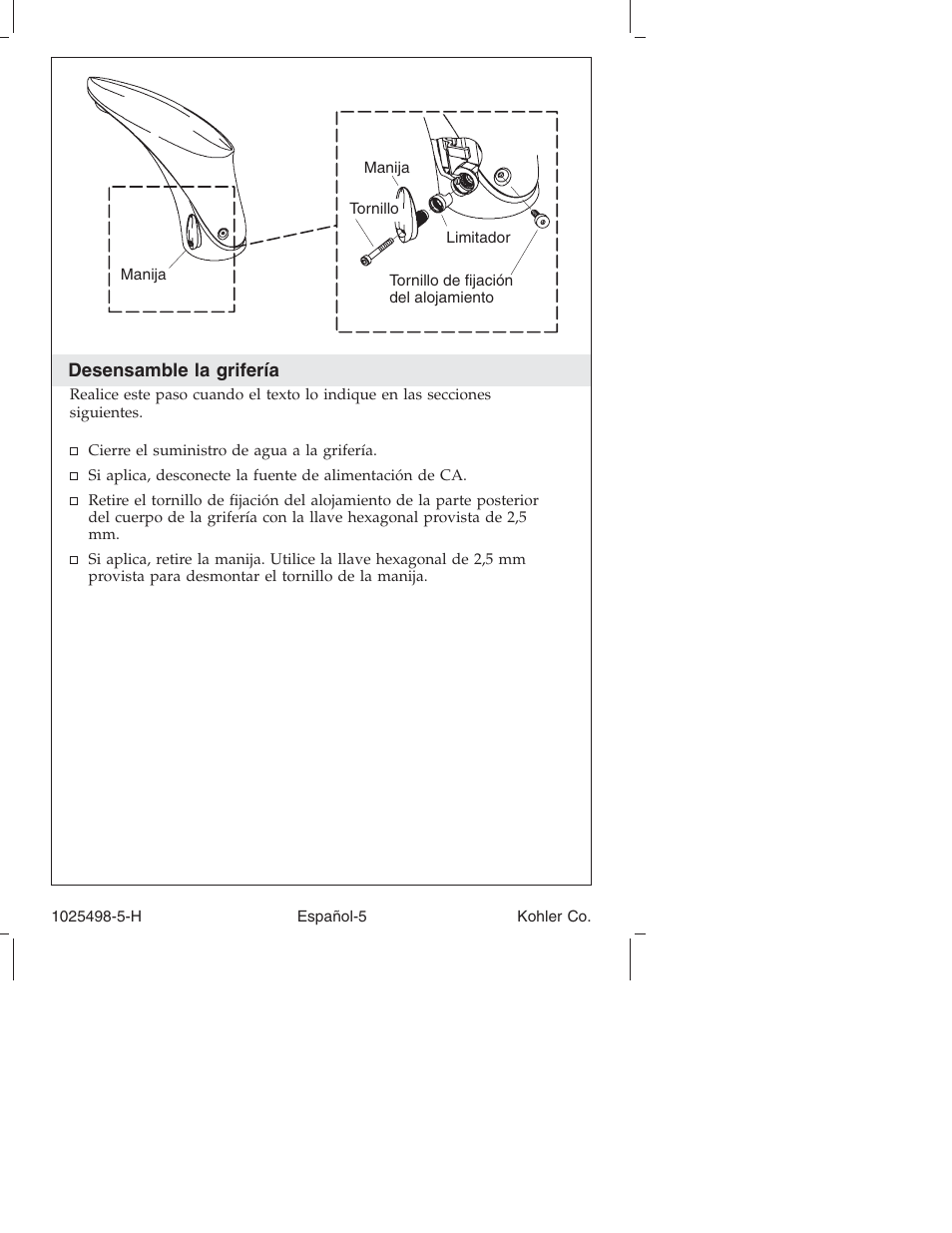 Kohler Electronic Faucet k-10950 User Manual | Page 54 / 76