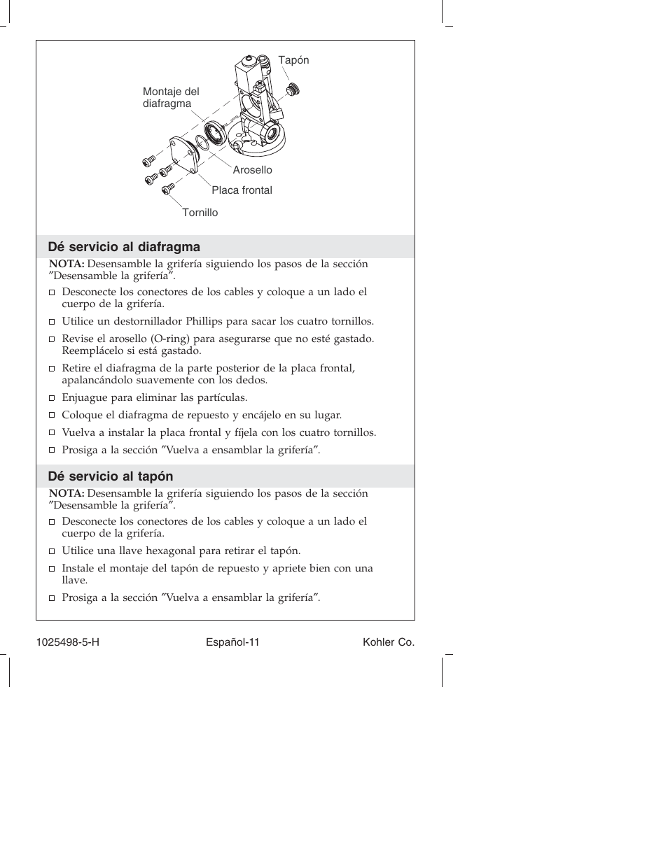 Kohler Electronic Faucet k-10950 User Manual | Page 60 / 76