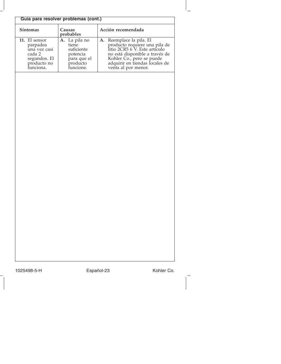 Kohler Electronic Faucet k-10950 User Manual | Page 72 / 76