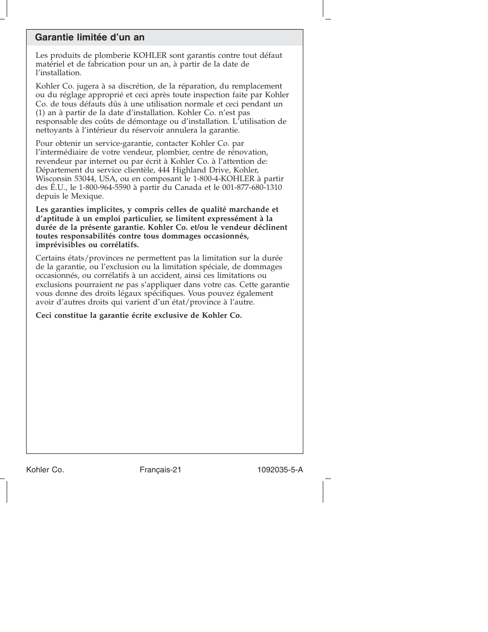 Kohler Toilet and Bidet Seat K-3607 User Manual | Page 45 / 76